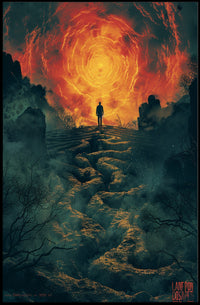 Fiery Surreal Vortex Fantasy or Mythology Poster PosterGoat