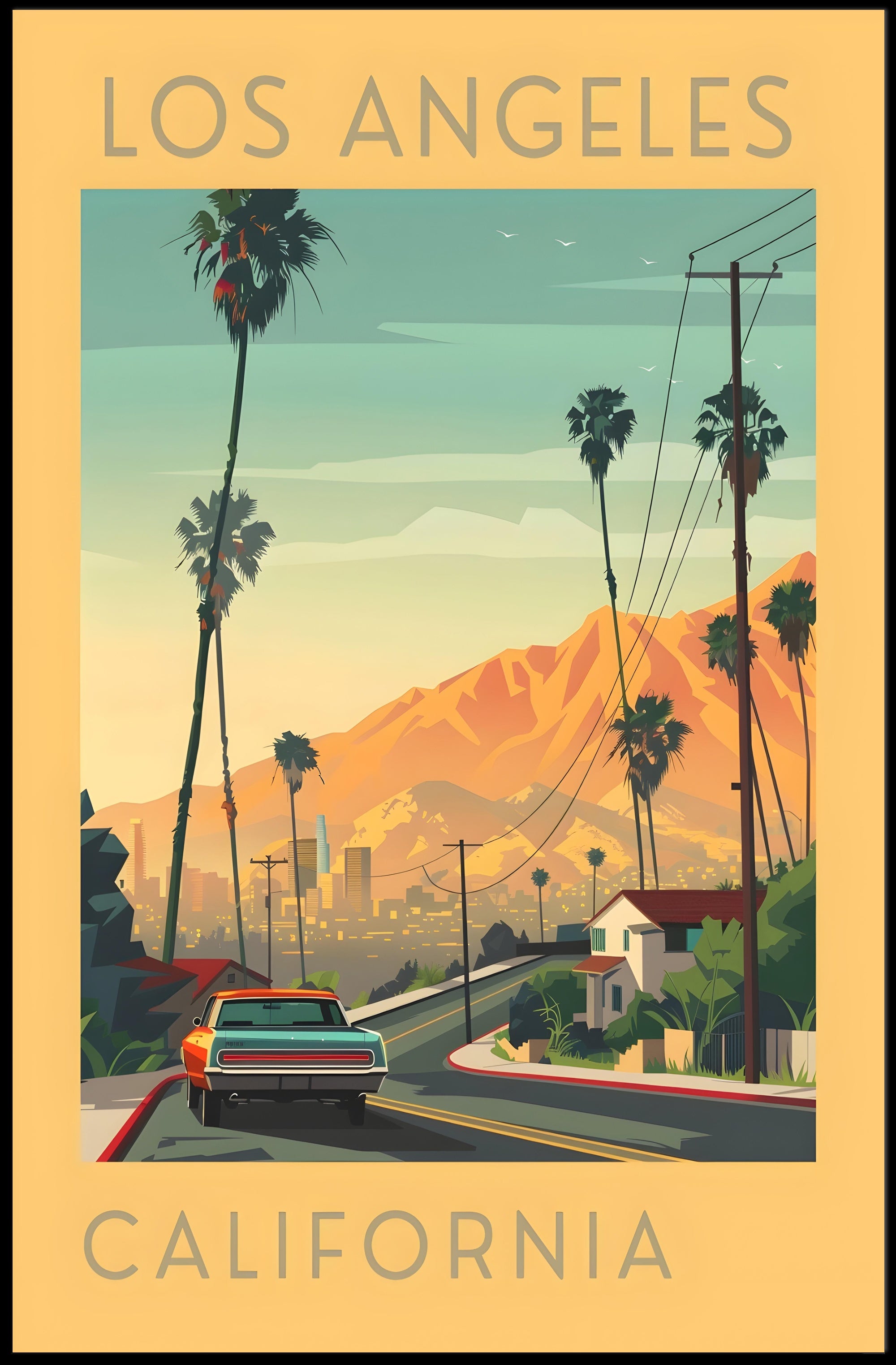 Los Angeles Scenic Drive Poster