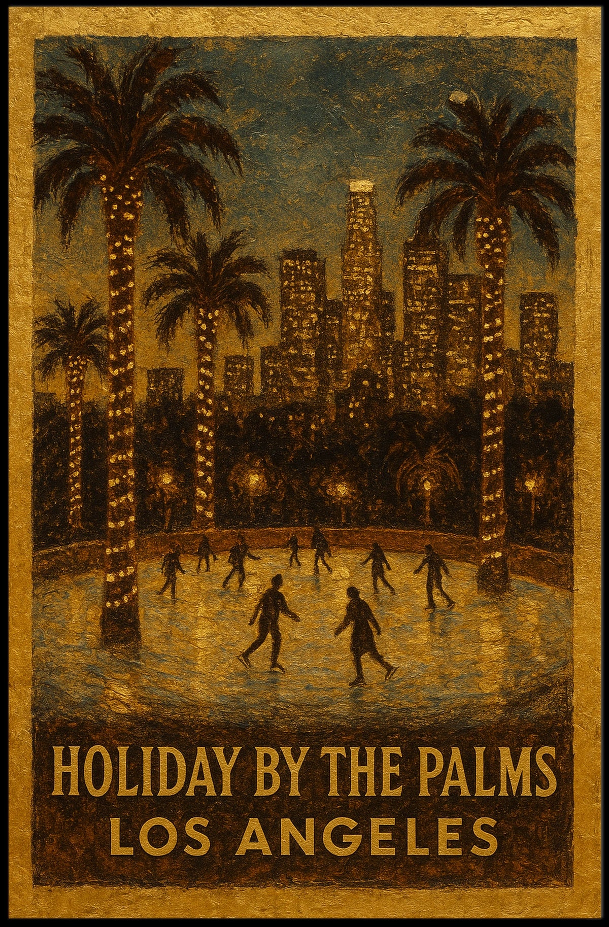 Holiday By The Palms Los Angeles Poster