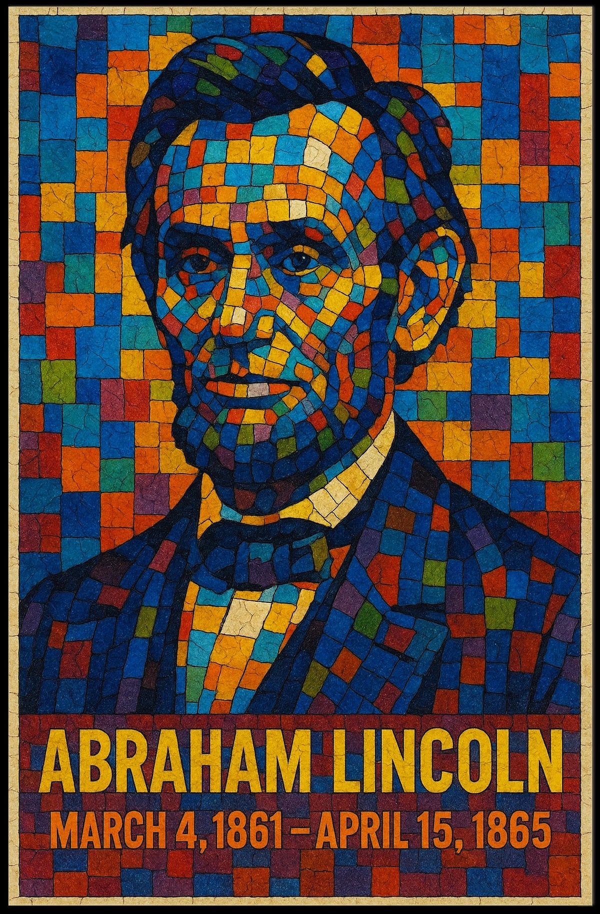 Abraham Lincoln A Mosaic Tribute Poster