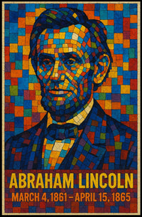 Abraham Lincoln A Mosaic Tribute Poster