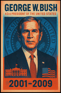 George W. Bush 43rd President Poster