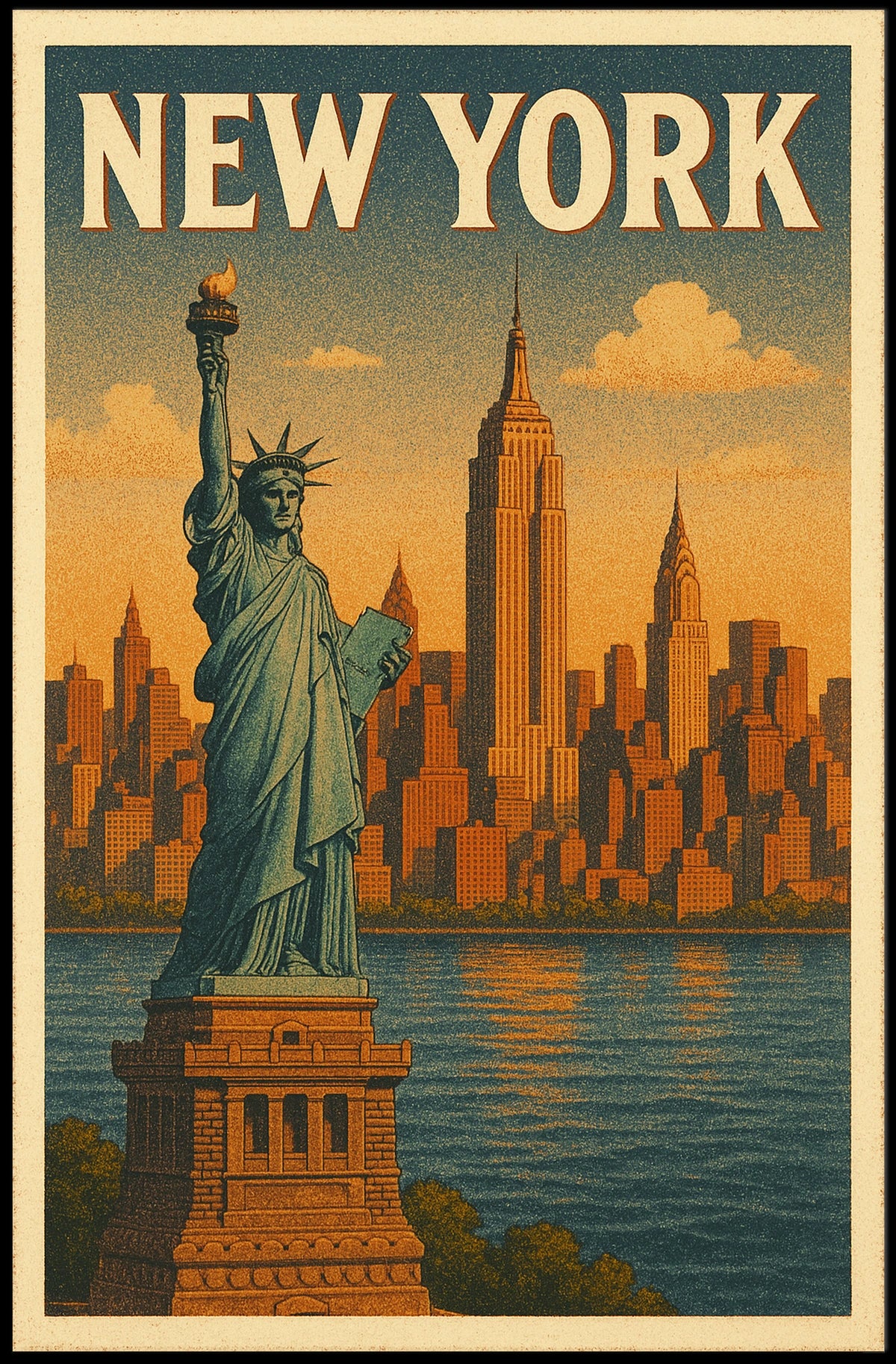 New York City Skyline Poster