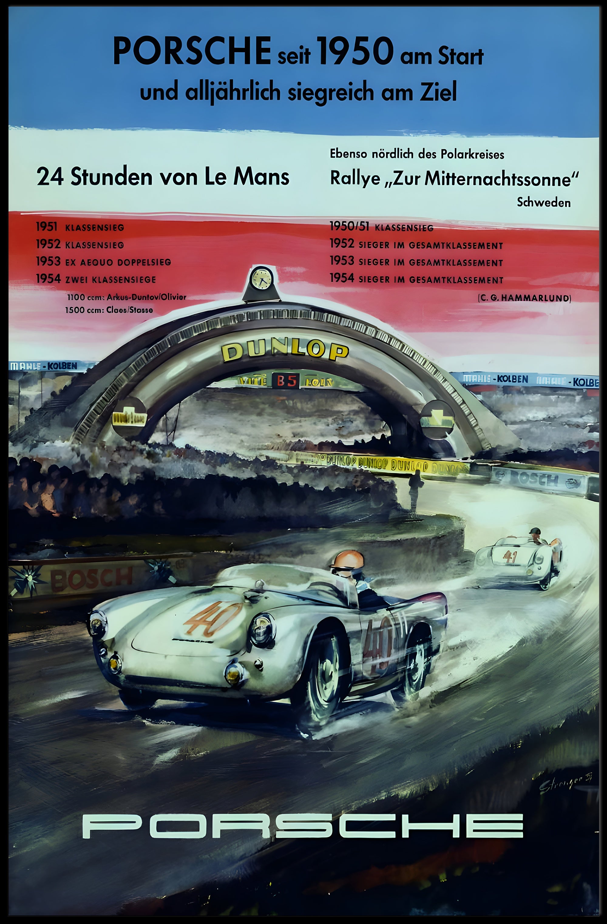 Porsche Racing Achievements Poster