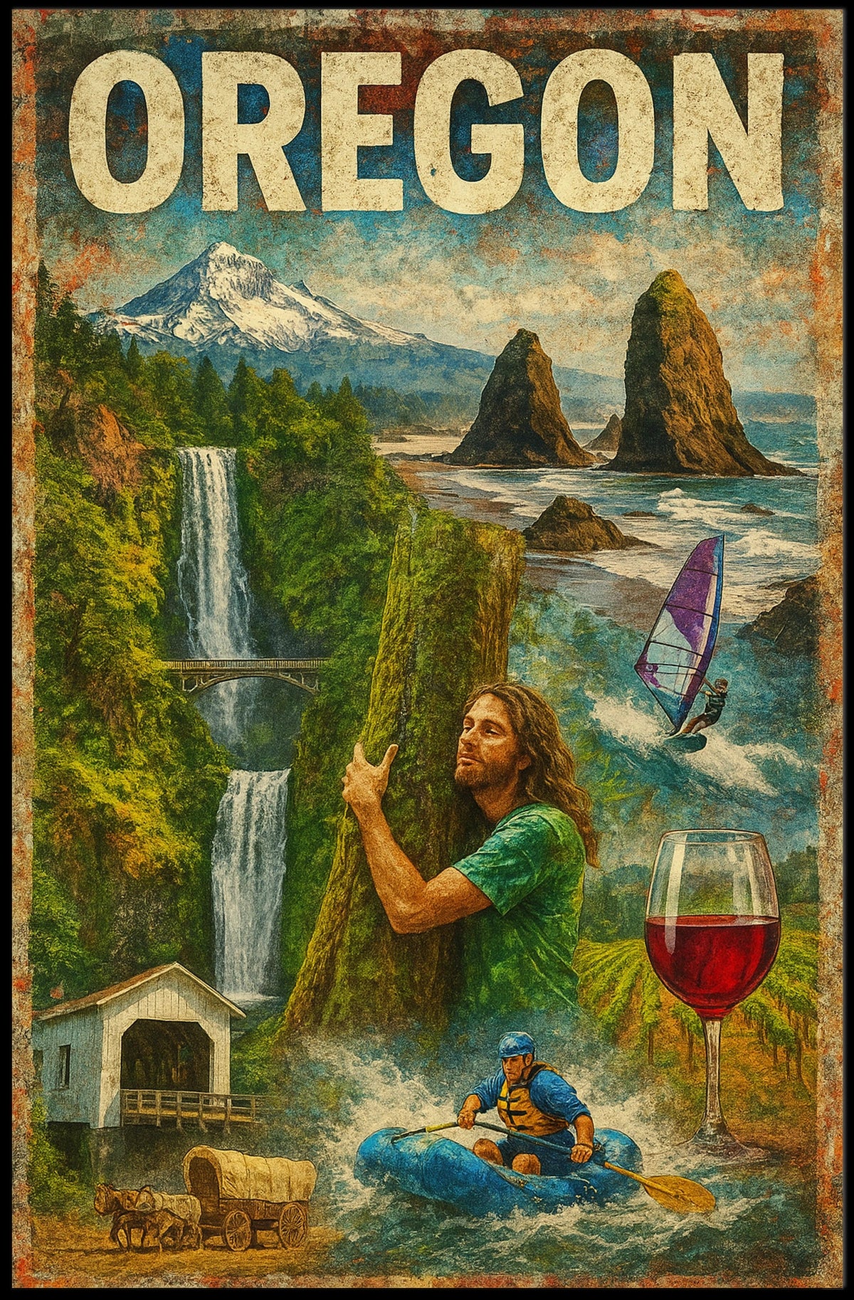 Discover Oregon Poster