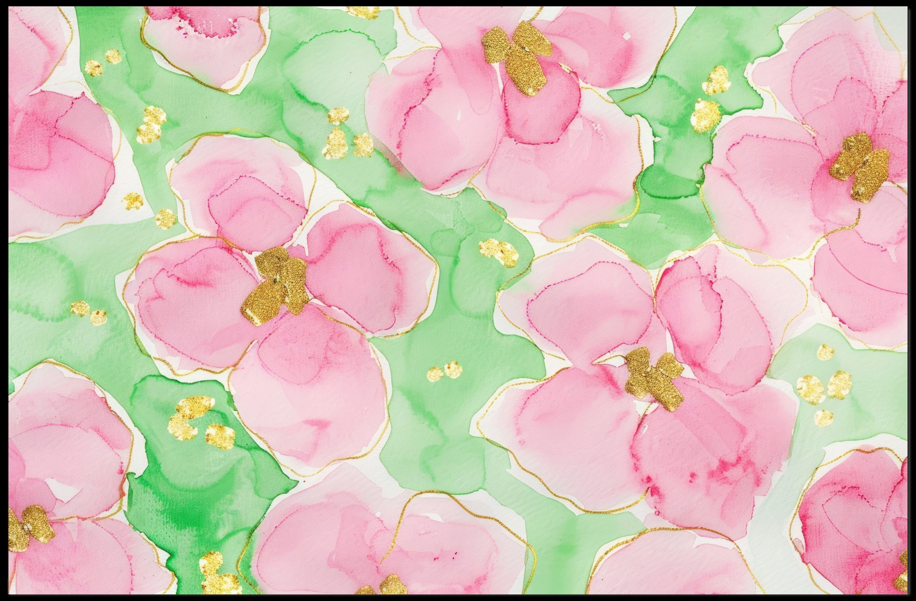 Floral Watercolor Delight Poster