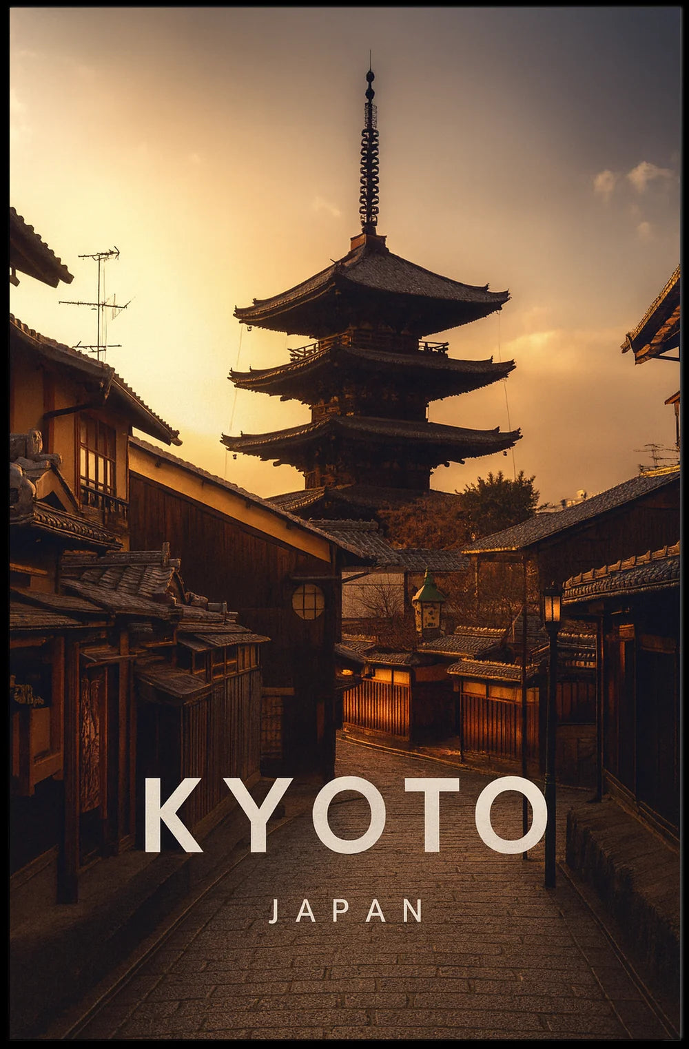 Kyoto Japan Cultural Heritage Art Poster