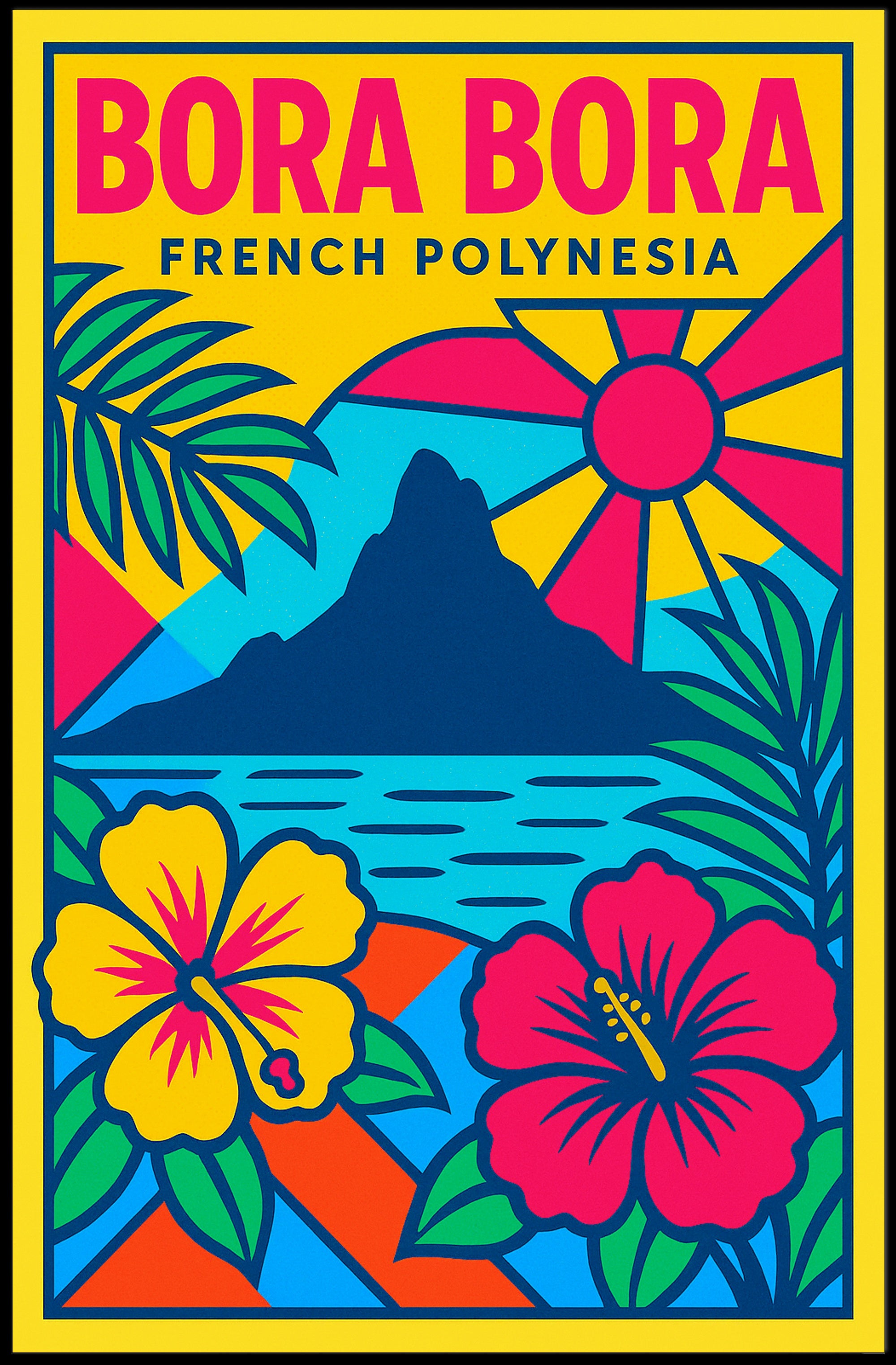 Bora Bora French Polynesia Poster PosterGoat