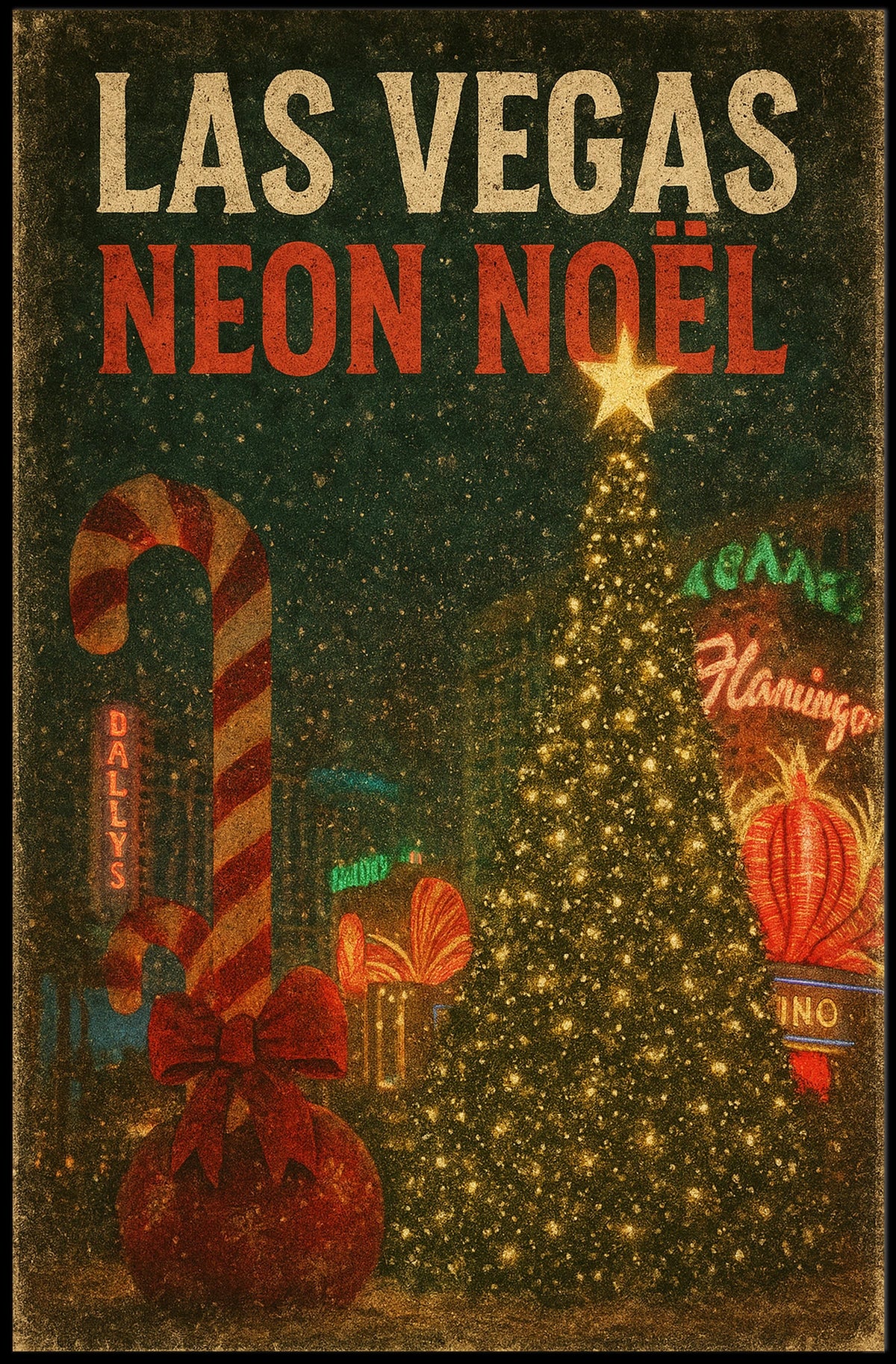 Las Vegas Neon Noƫl Poster