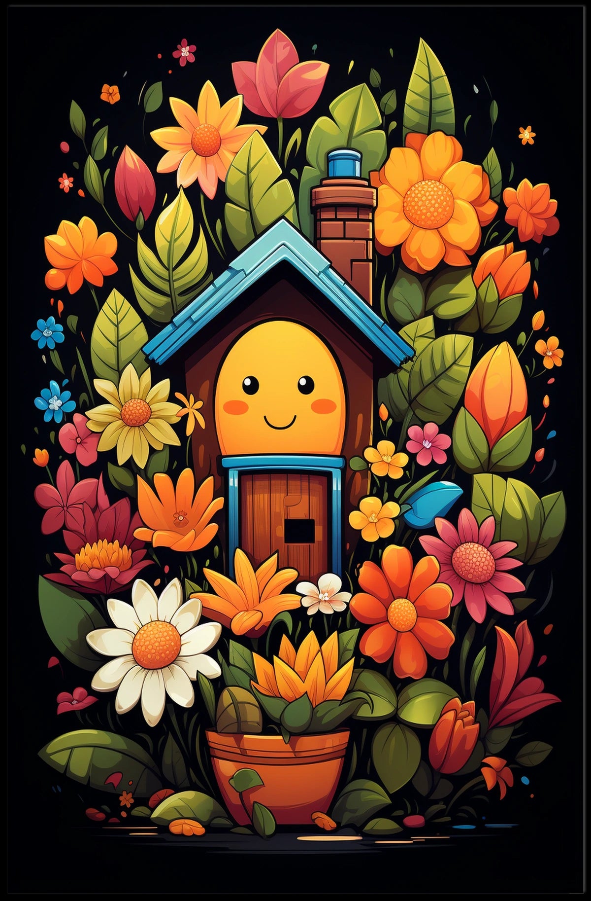 Floral Harmony Poster