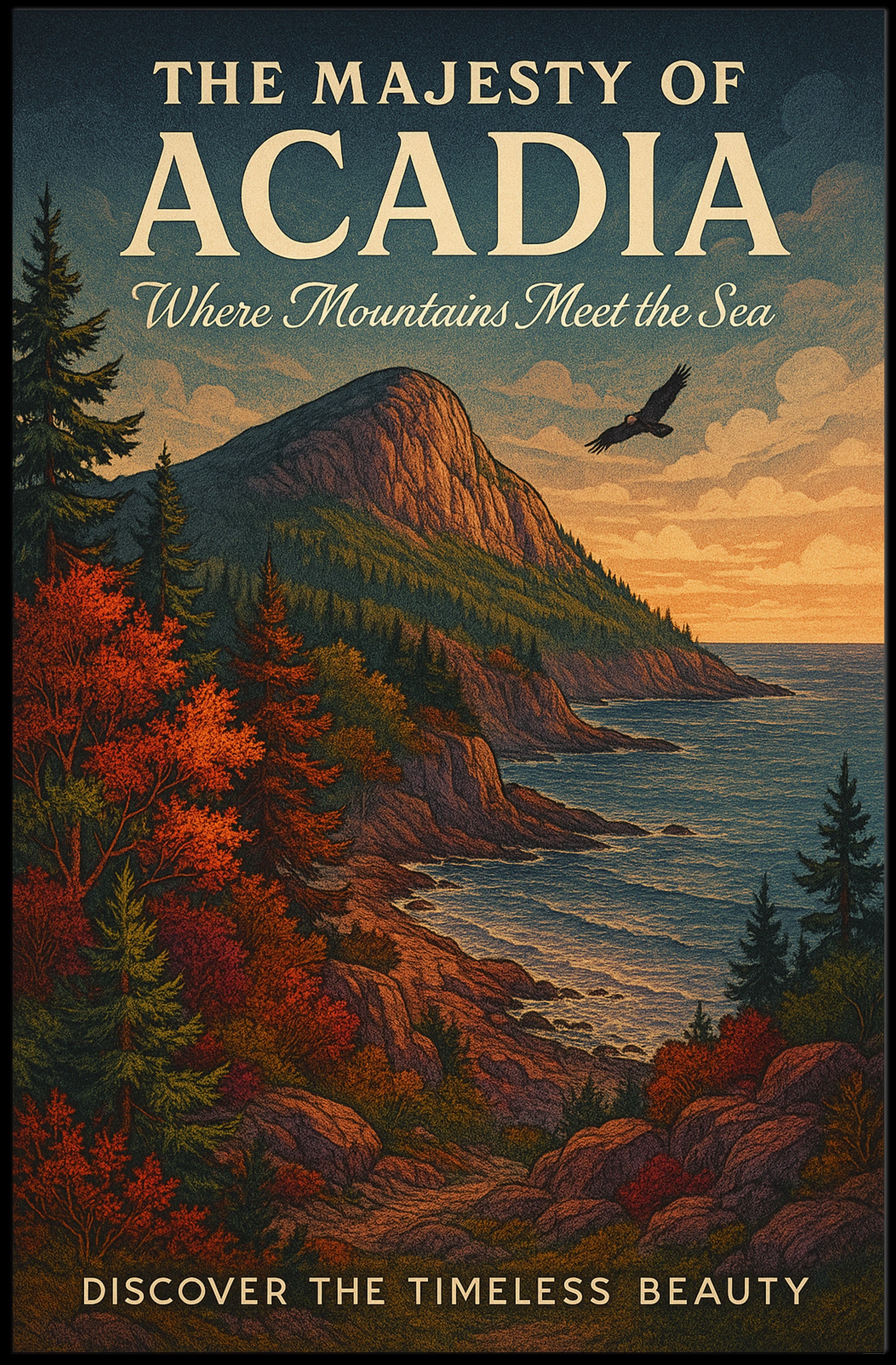 The Majesty of Acadia Poster PosterGoat