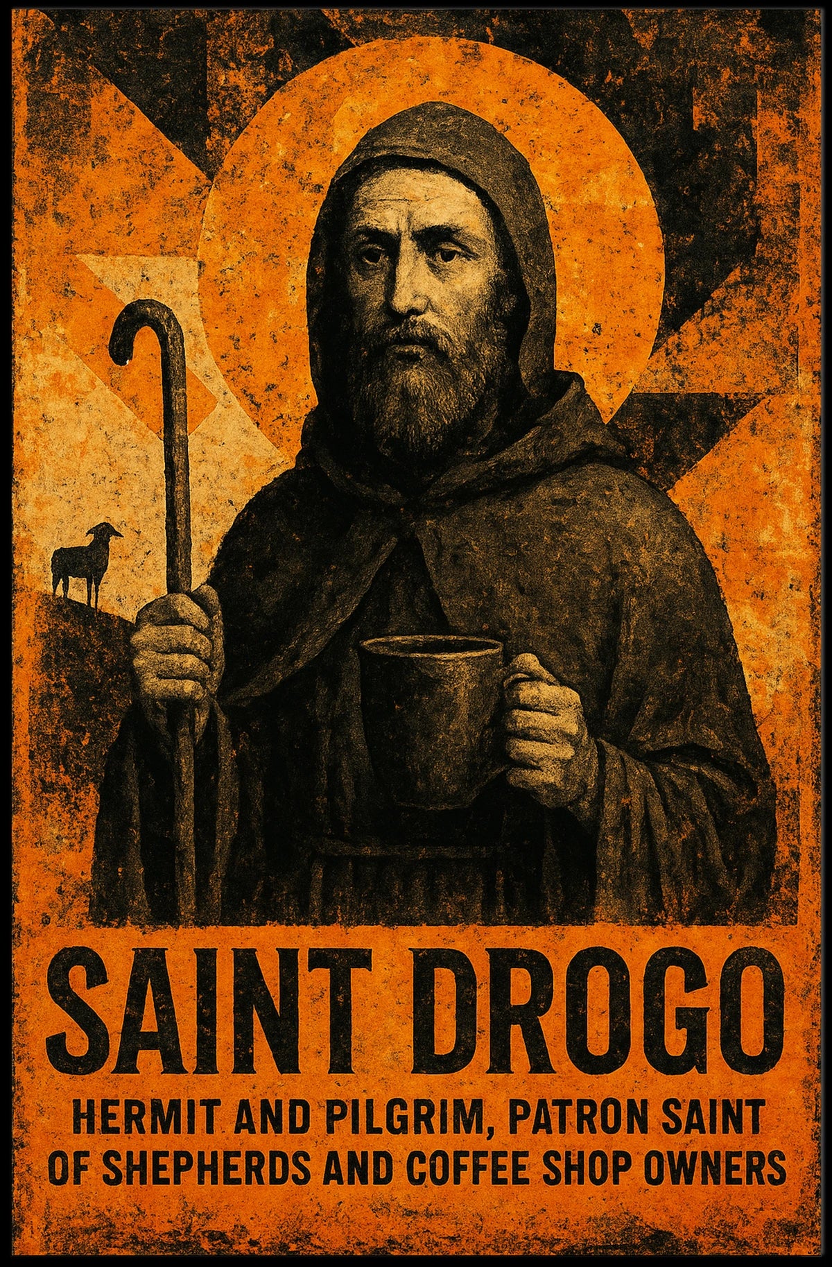 Saint Drogo Patron Saint Poster
