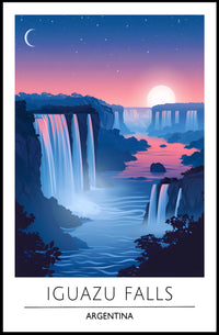 Iguazu Falls Dreamscape Travel Poster
