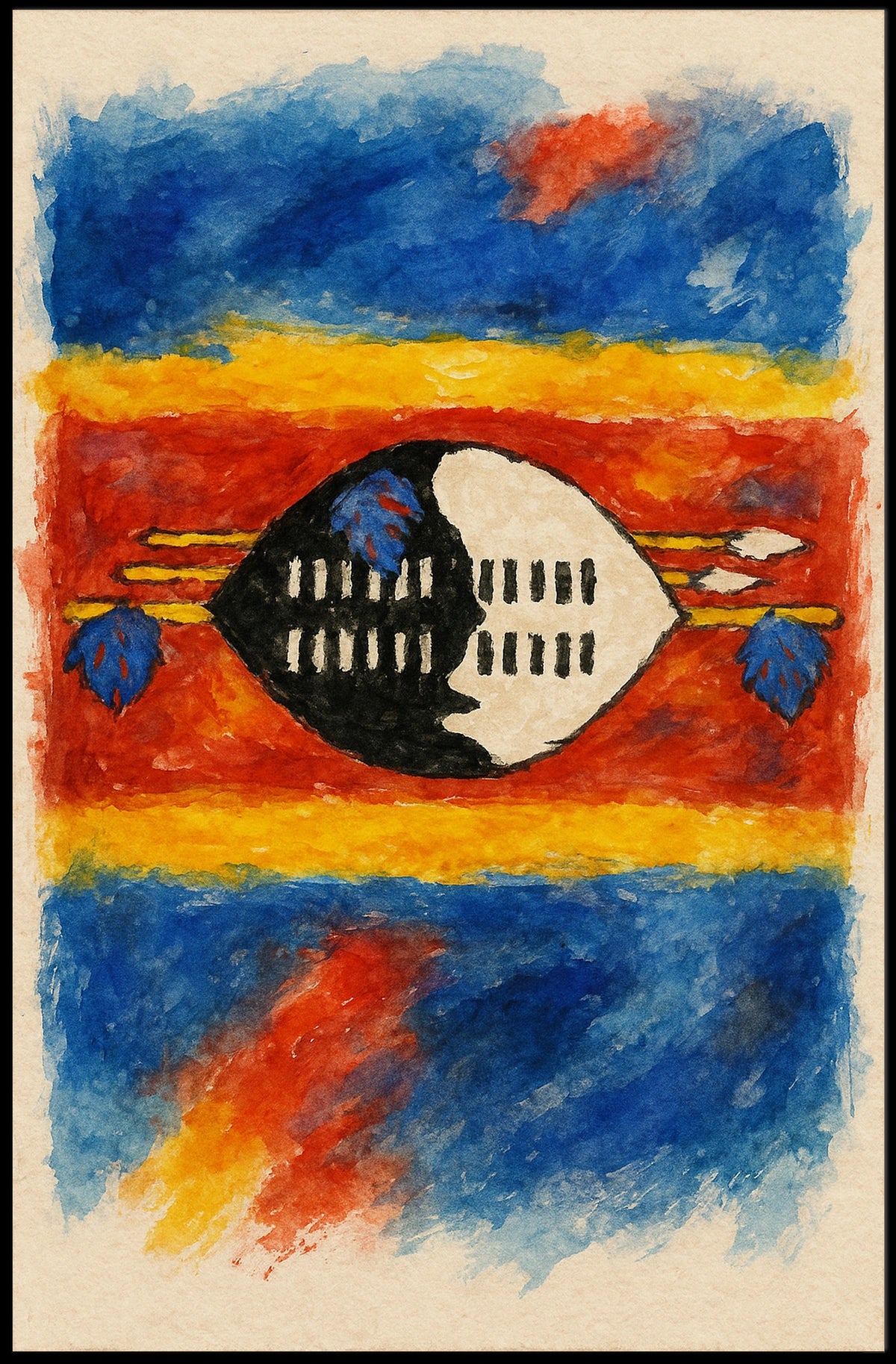 Vibrant Tribal Art Poster