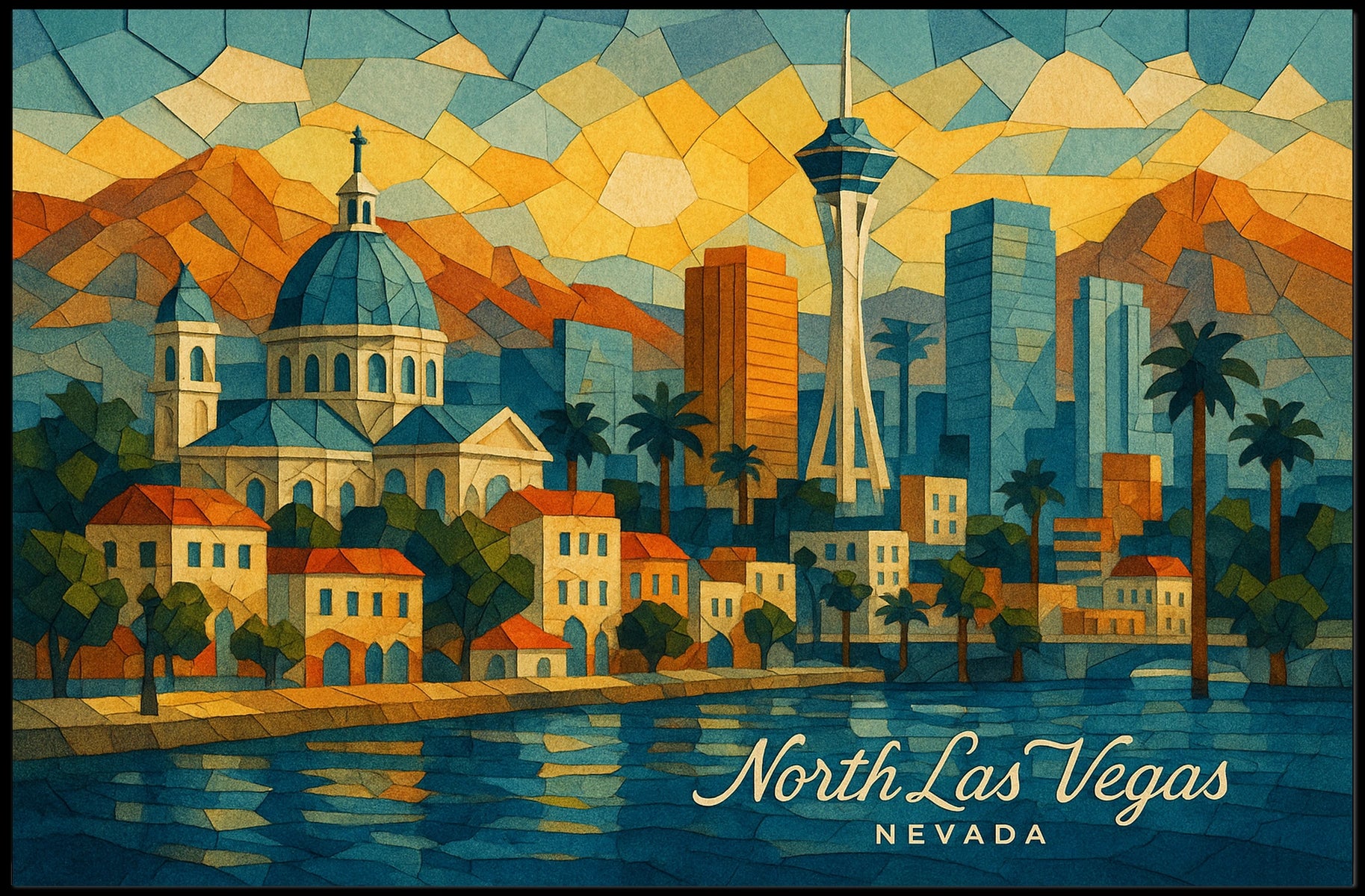 North Las Vegas Skyline Poster