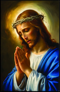 The Prayerful Savior Poster