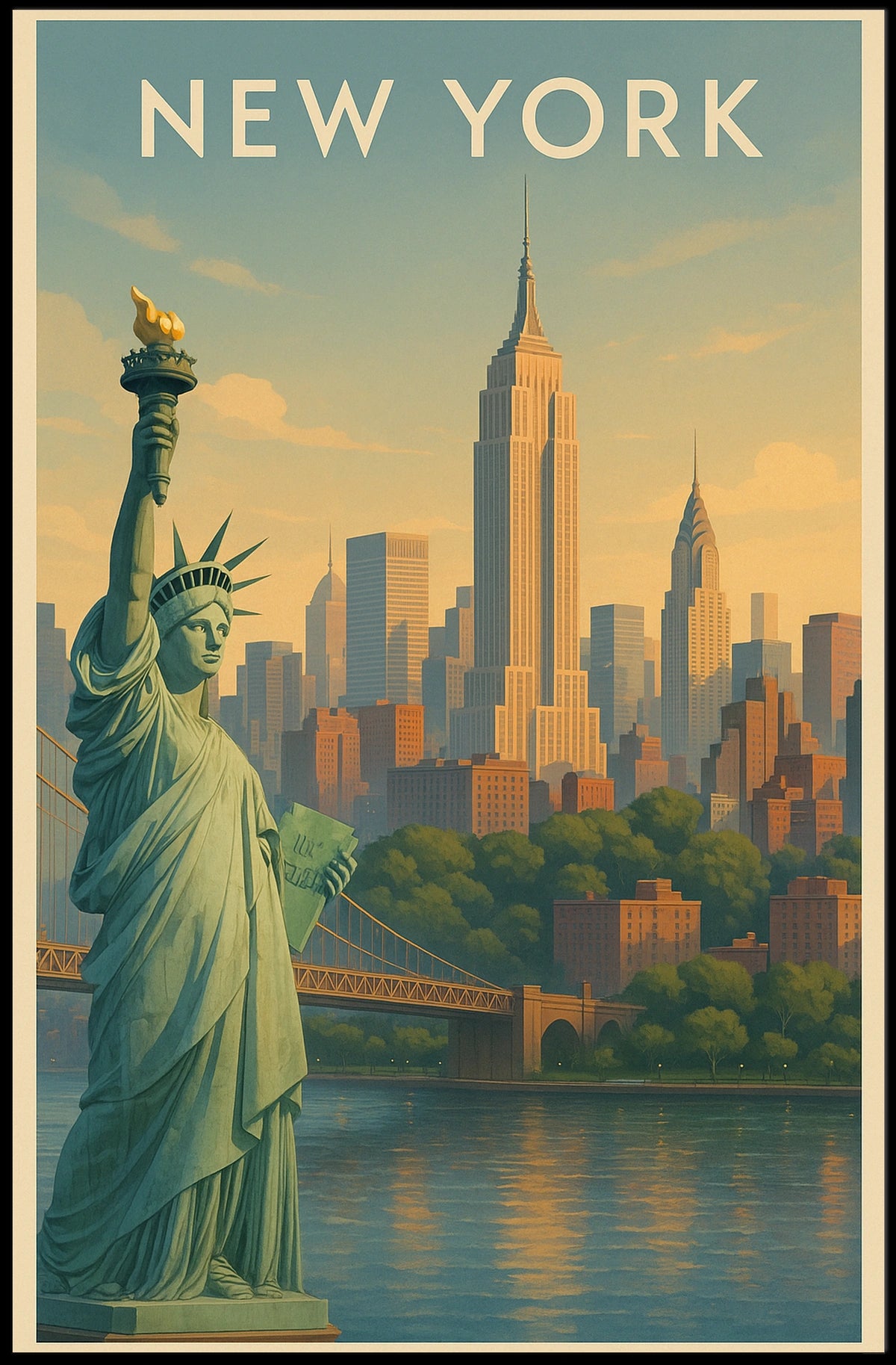Iconic New York Vintage Poster For Home Decor Lovers