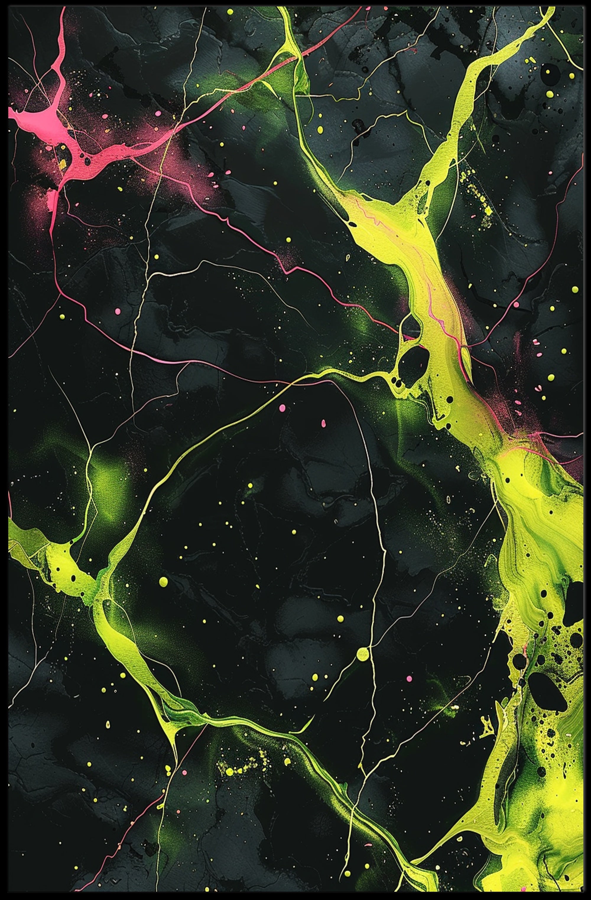 Neon Abstract Abstract Poster PosterGoat