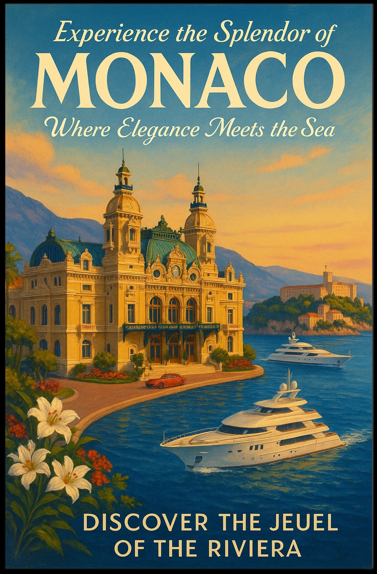 Discover the Jewel of Monaco Poster
