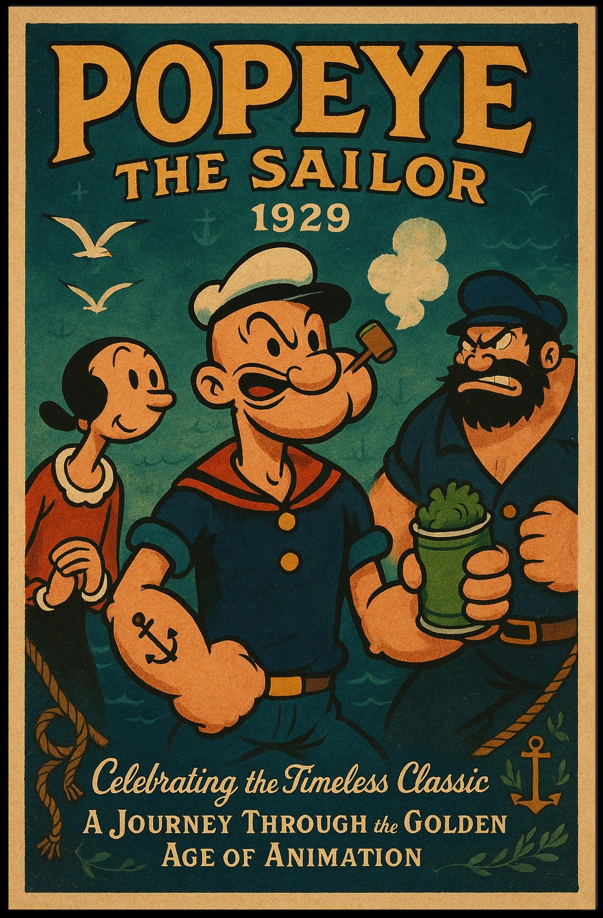 Popeye 1929 Art Poster POP-124