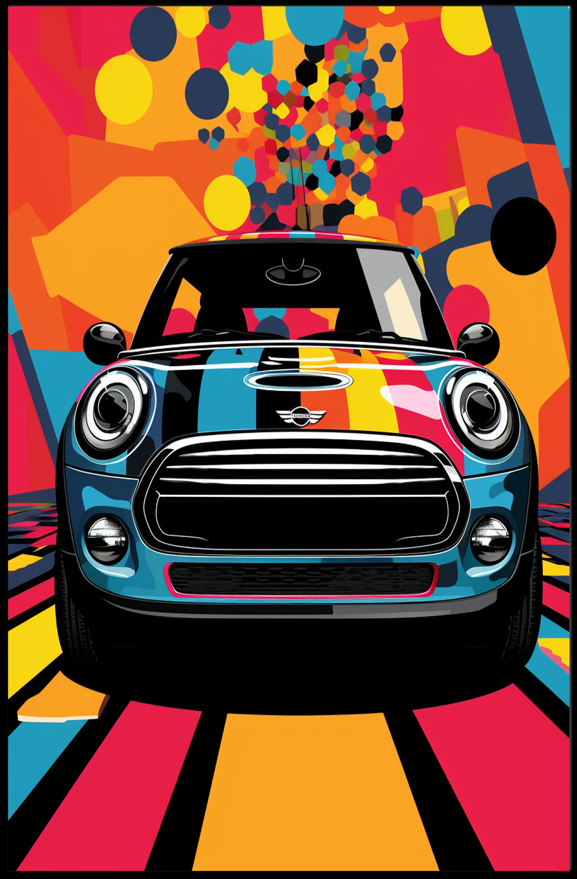 Vibrant Ride Poster PosterGoat