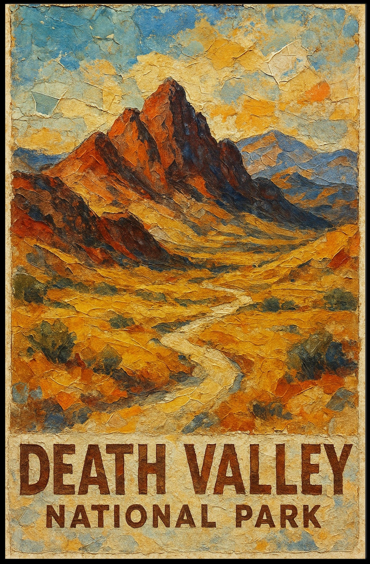 Death Valley National Park Desert Adventure Poster