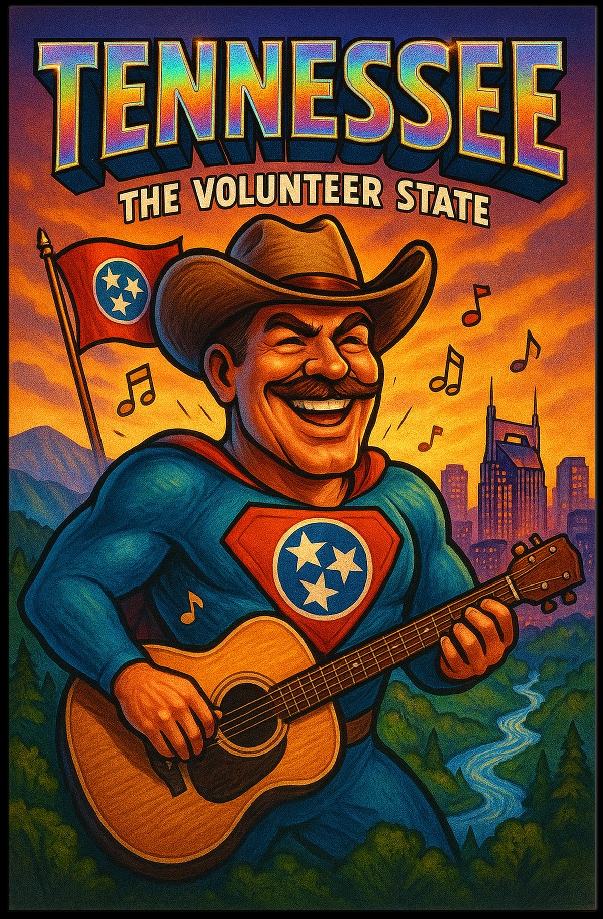 Tennessee The Volunteer State Poster