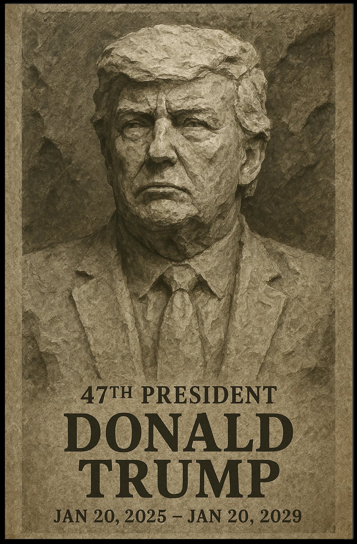 Donald Trump 47th President Poster