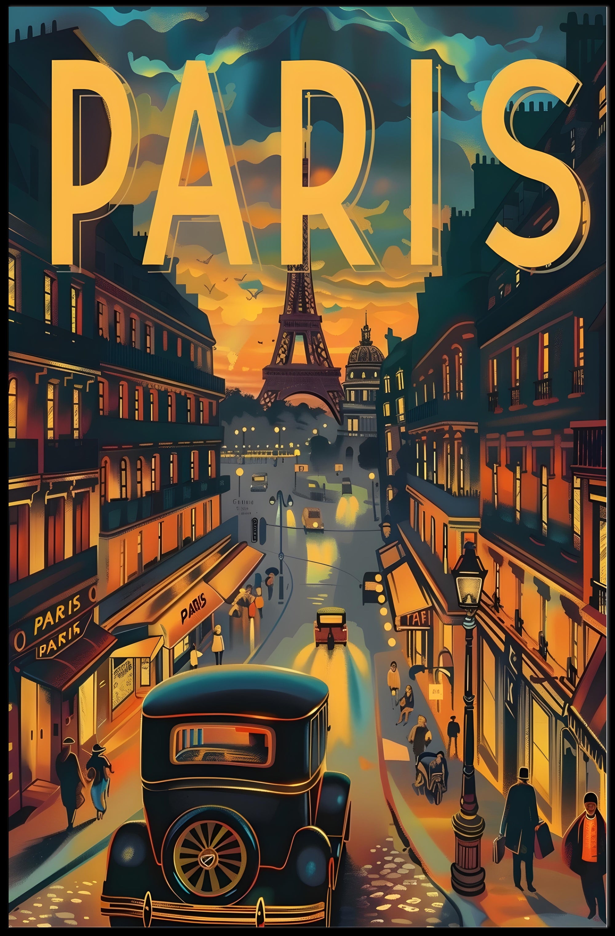 Parisian Evening Poster