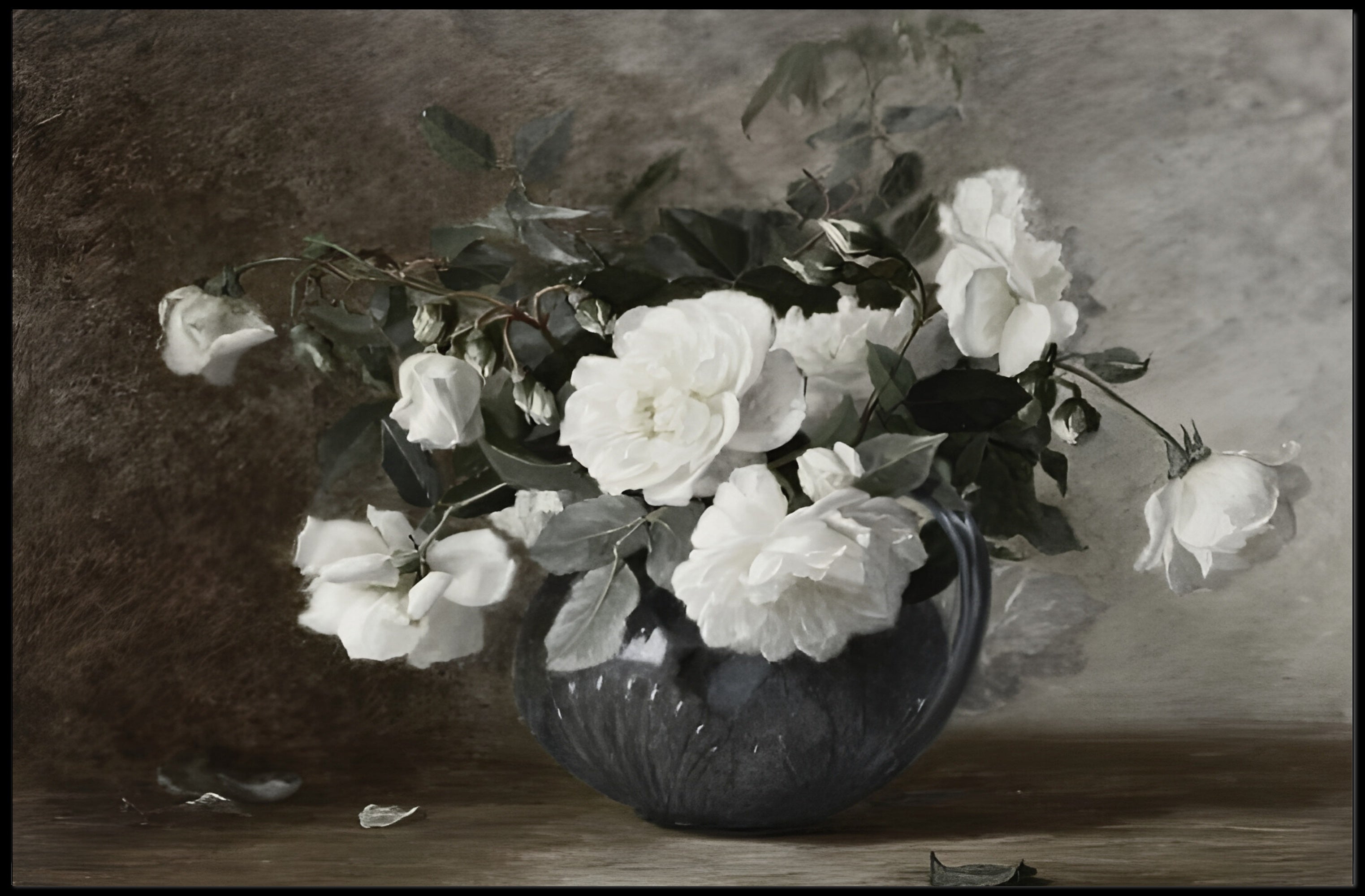 Elegant Floral Still Life Poster