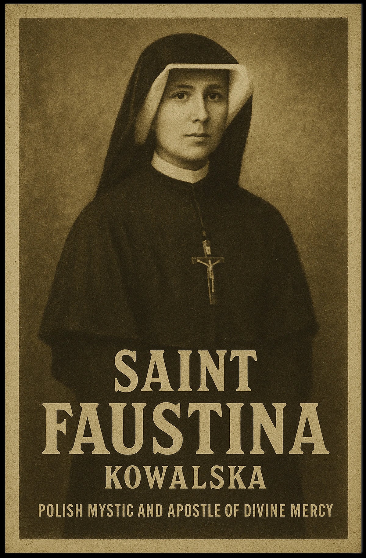 Saint Faustina Kowalska Poster