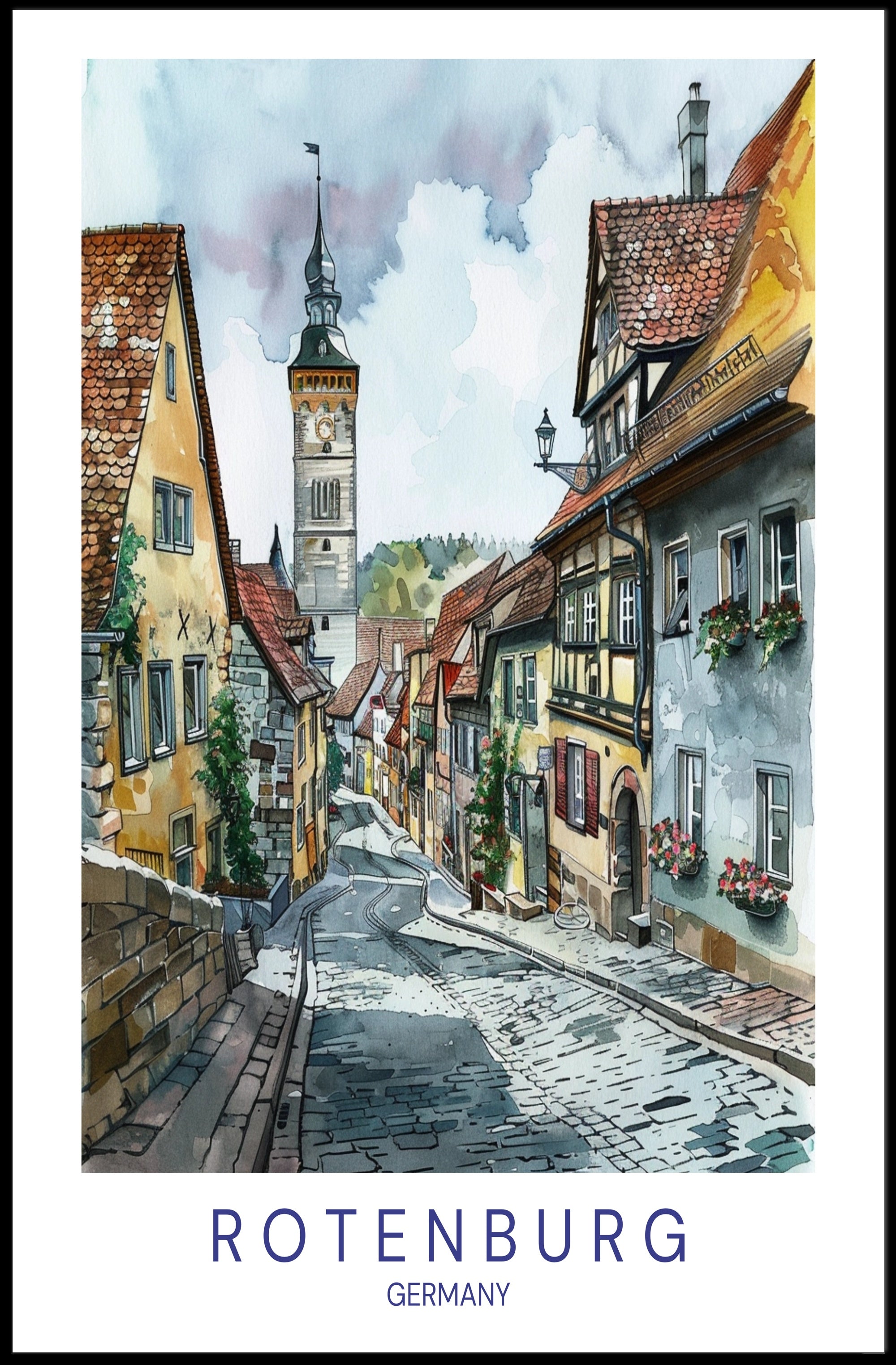 Rotenburg Charm Poster PosterGoat