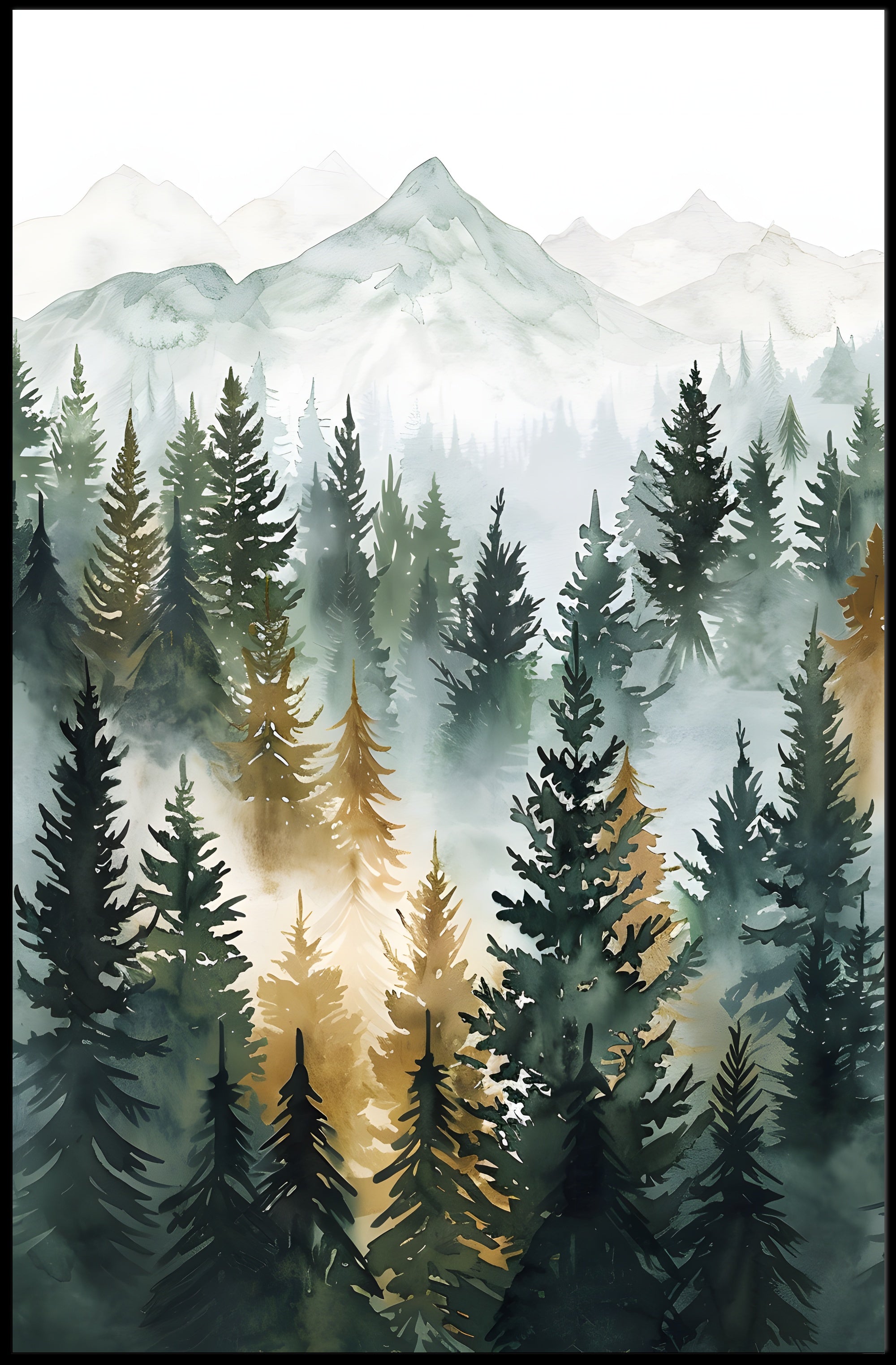 African Savanna Acacia Tree Scenic Travel Poster