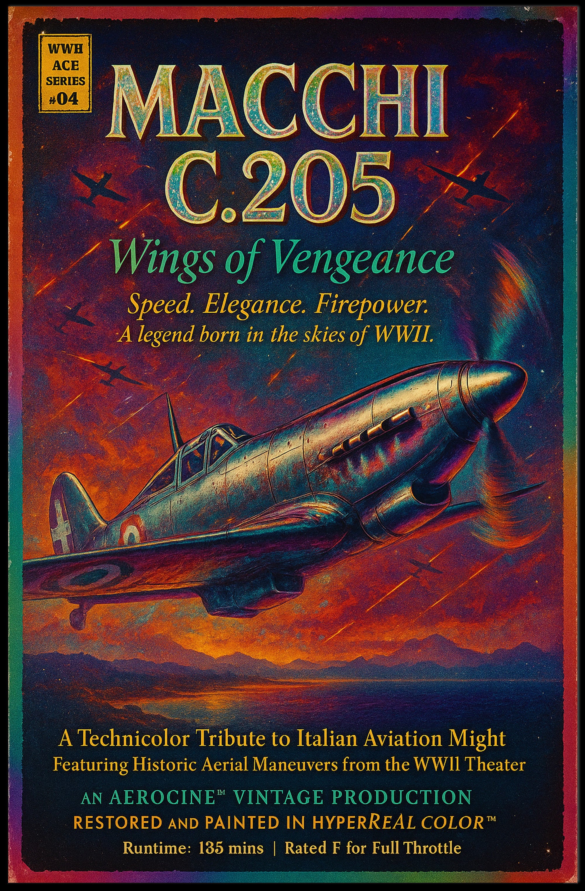 Wings of Vengeance WWII Aviation Poster