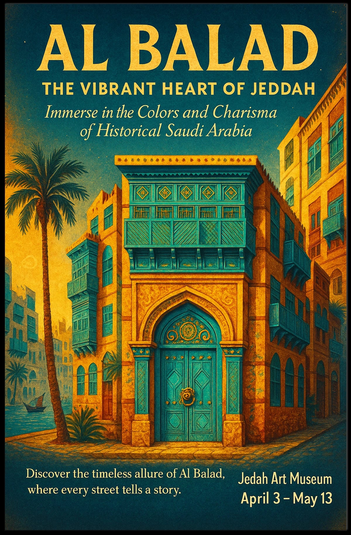 Al Balad The Vibrant Heart Of Jeddah Poster