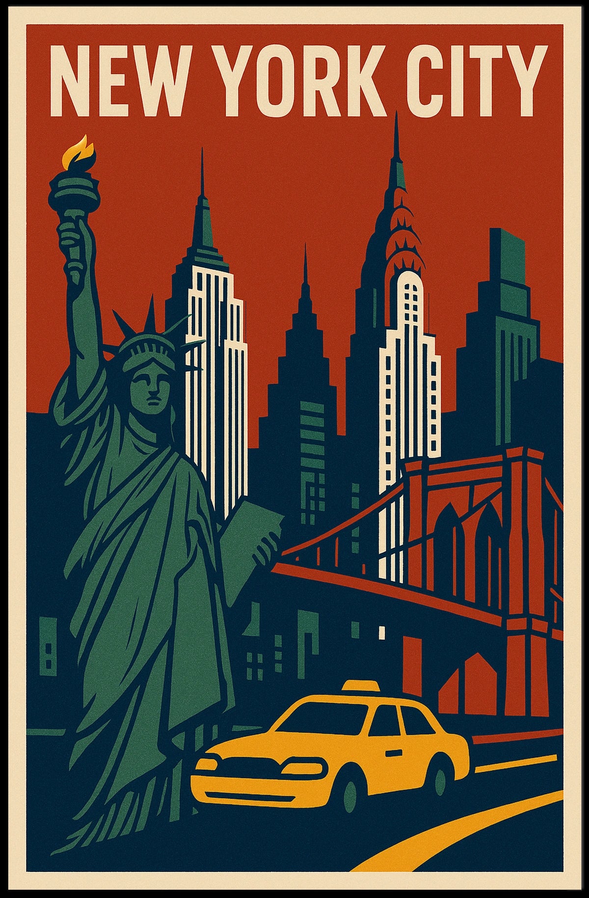Iconic New York City Poster