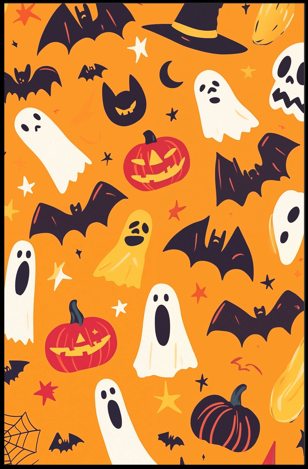 Halloween Theme Whimsical Festive Spooky Poster