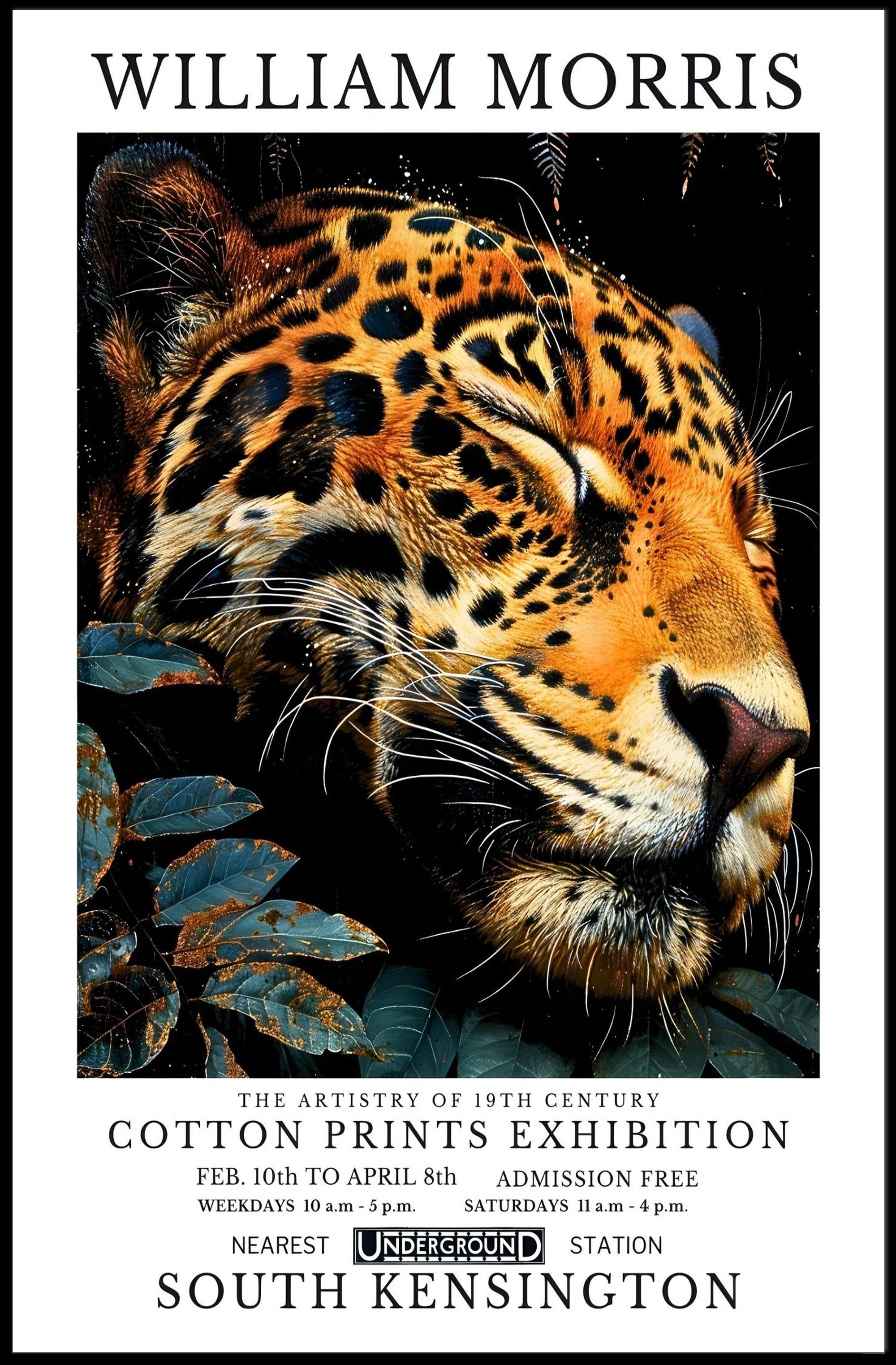 William Morris Leopard Art: Cultural or Heritage Poster