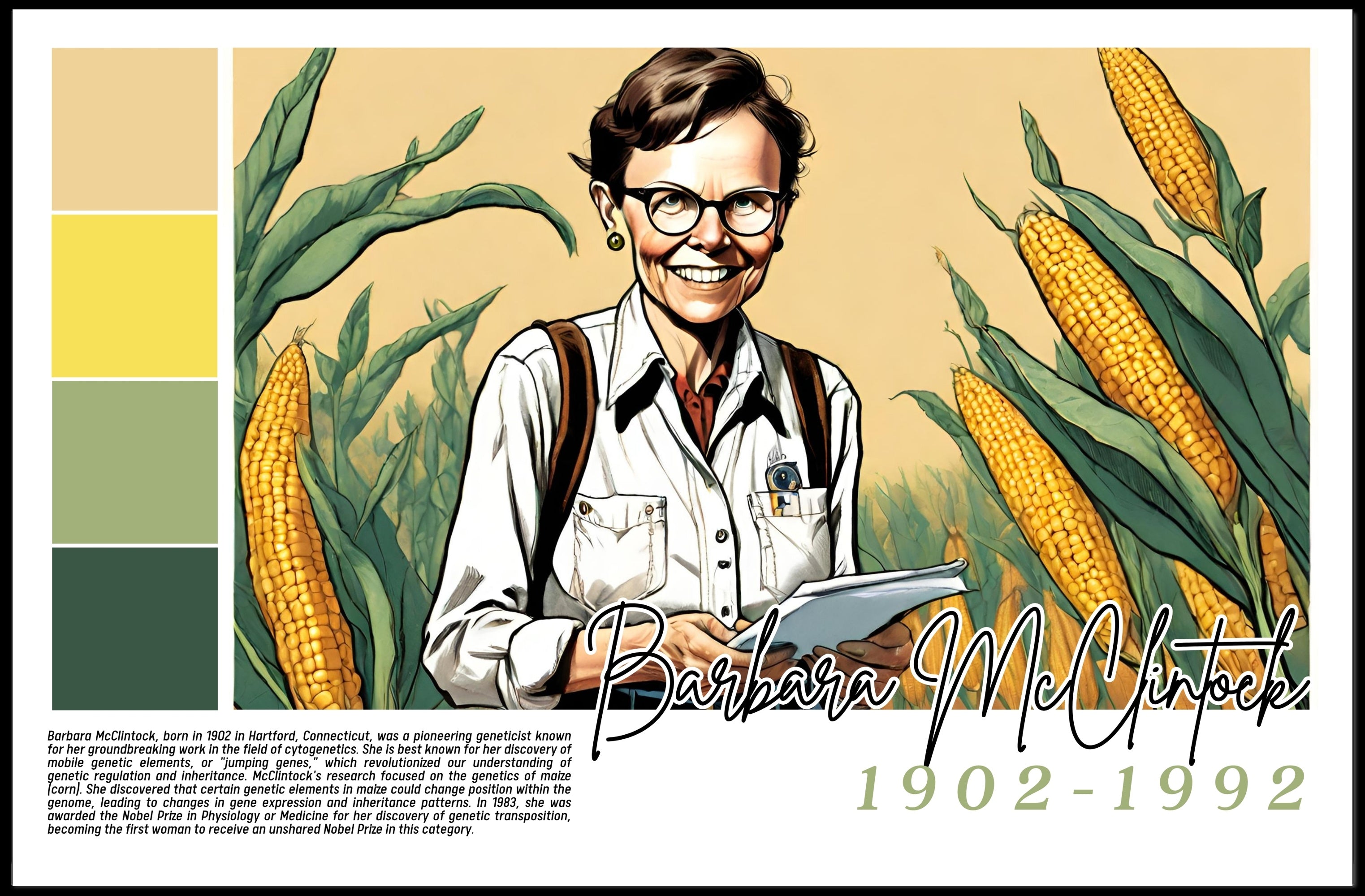 Tribute to a Genetic Pioneer Poster