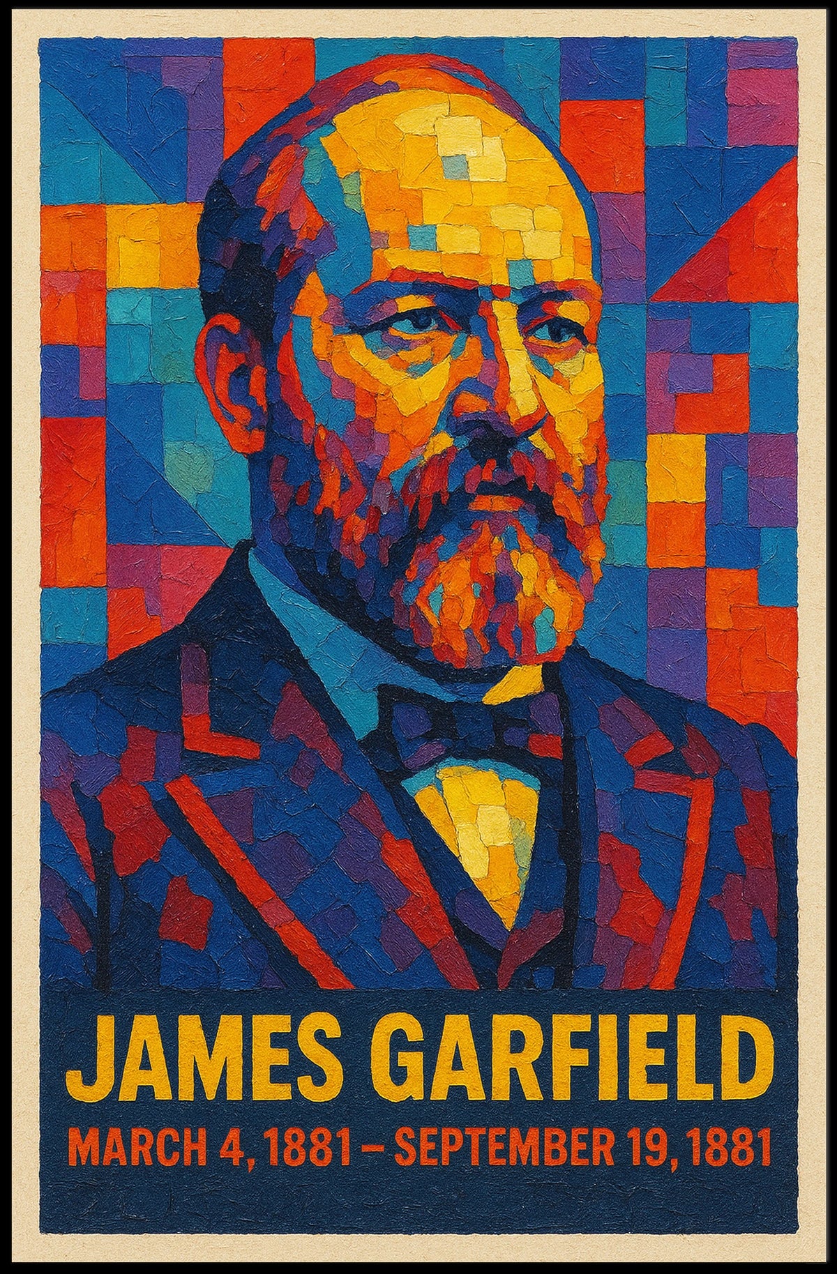 James Garfield 20th President Poster