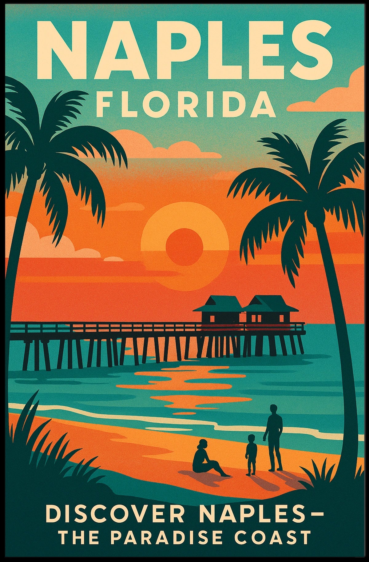 Discover Naples The Paradise Coast Poster