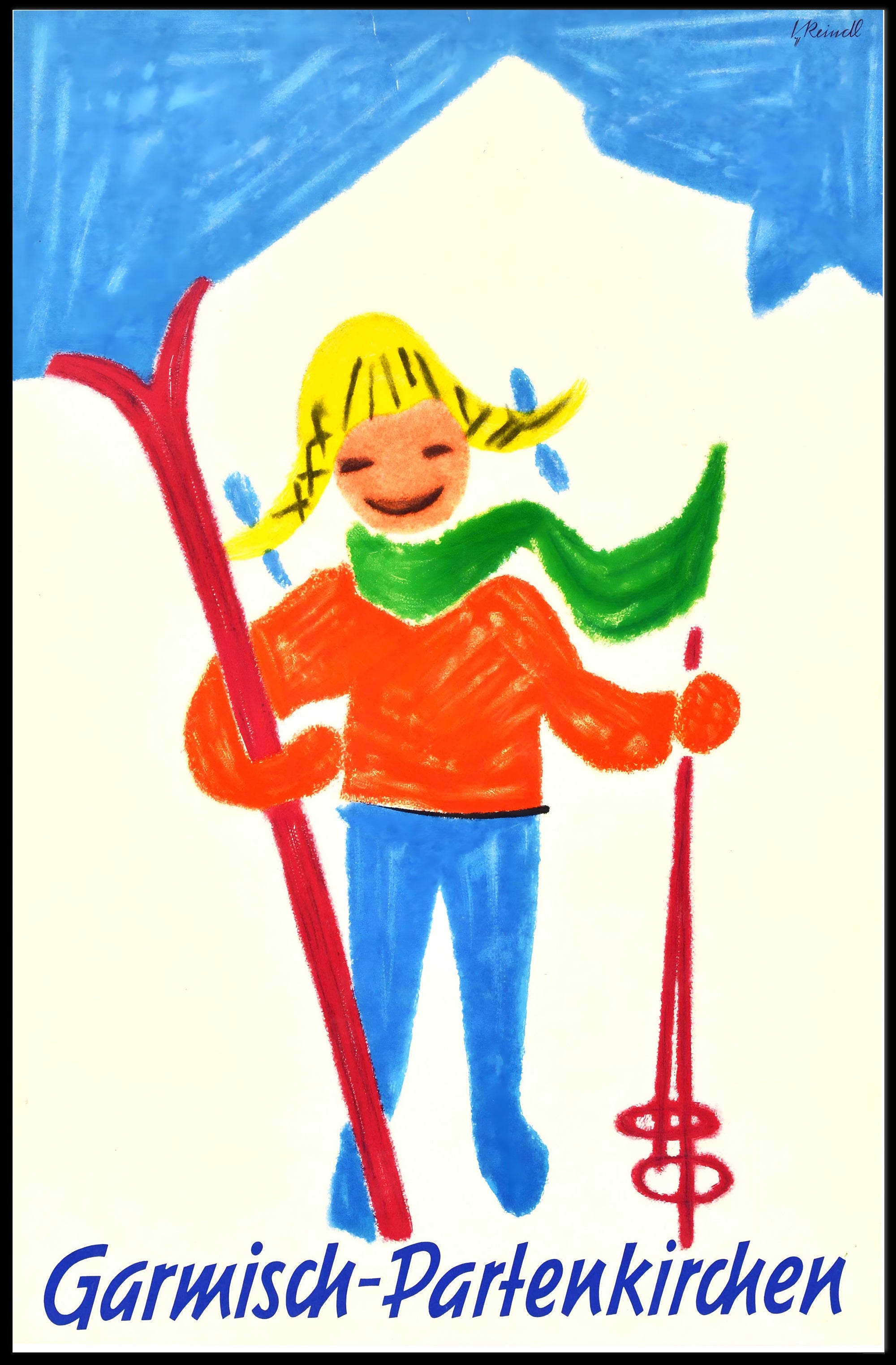 Garmisch-Partenkirchen Ski Adventure Poster PosterGoat