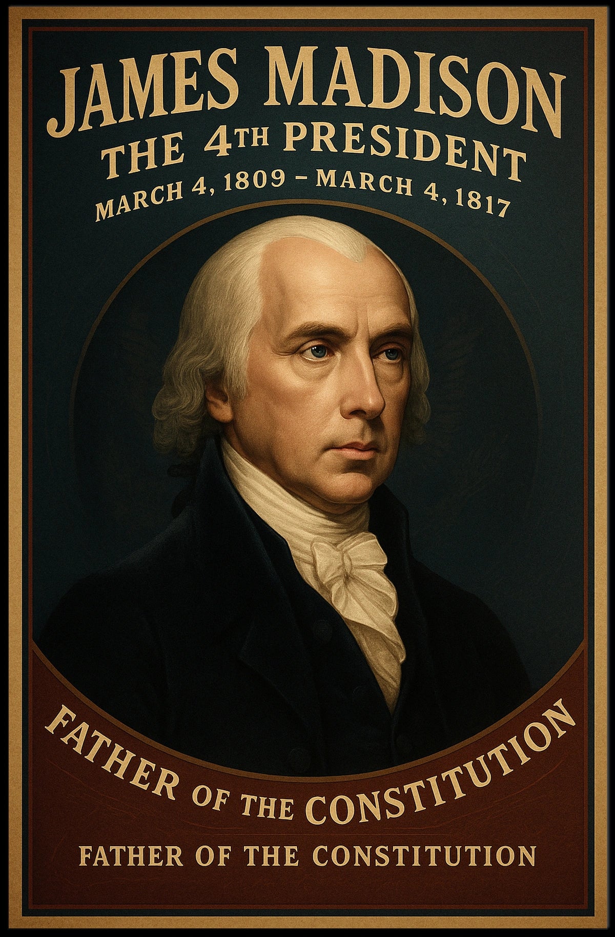 James Madison 4Th President Poster