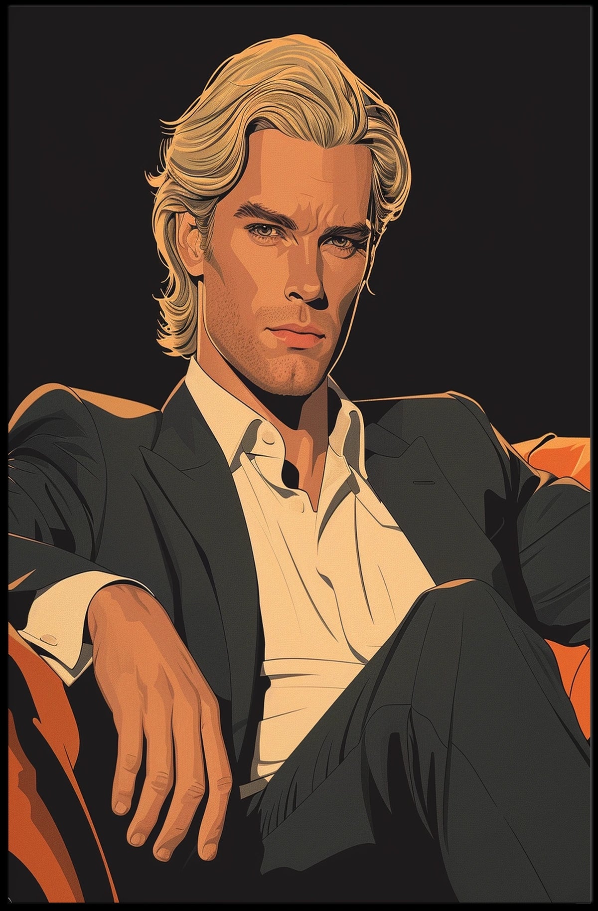 The Confident Gaze Poster