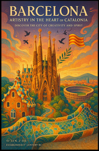 Barcelona Artistry in the Heart of Catalonia Poster
