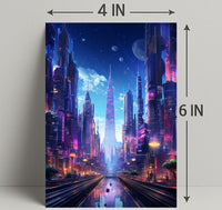 Futuristic Cityscape Poster