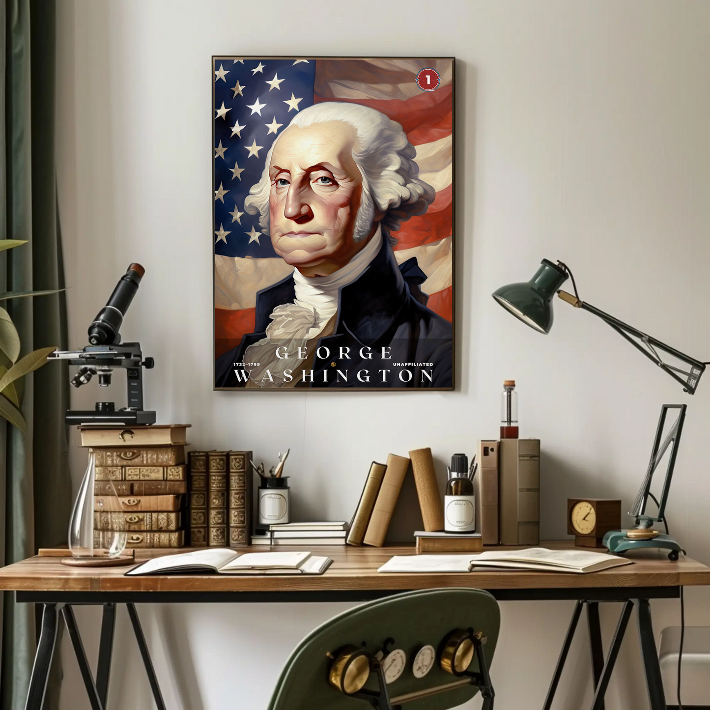 George Washington 1st President Of The United States Portrait