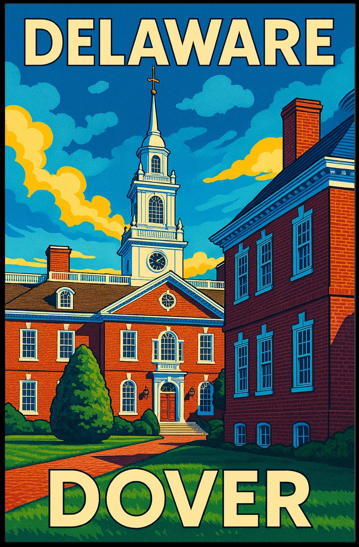 Delaware State Capitol Dover Poster