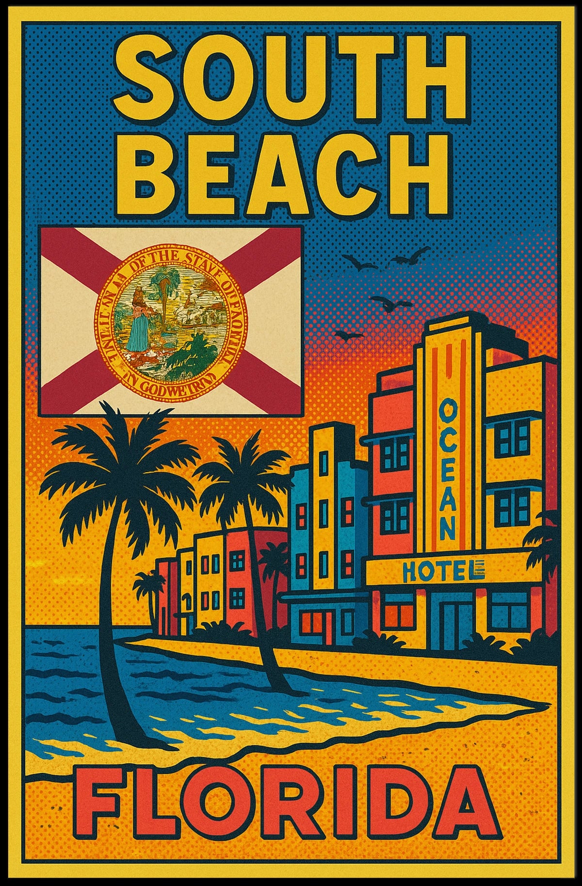 South Beach Florida Poster