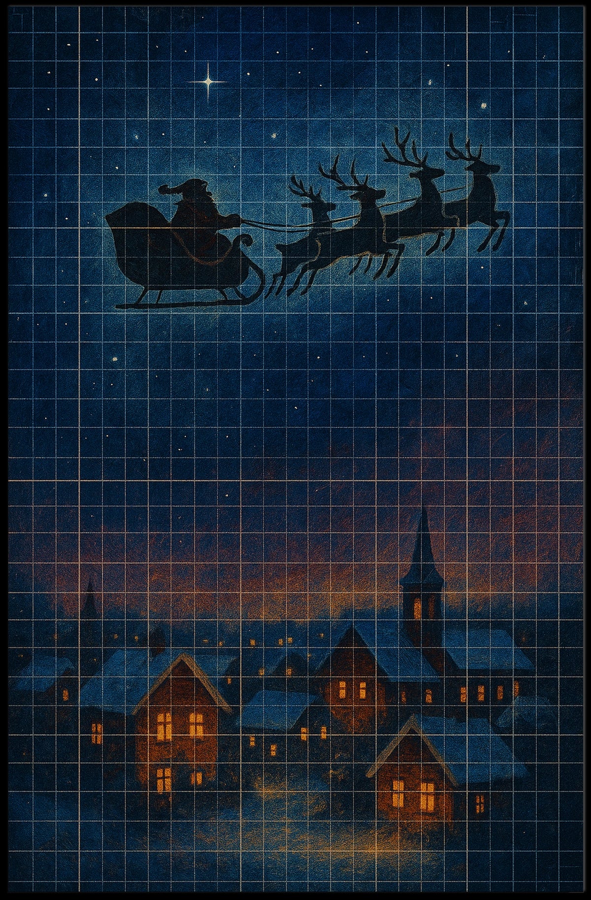SantaS Nightly Journey Poster